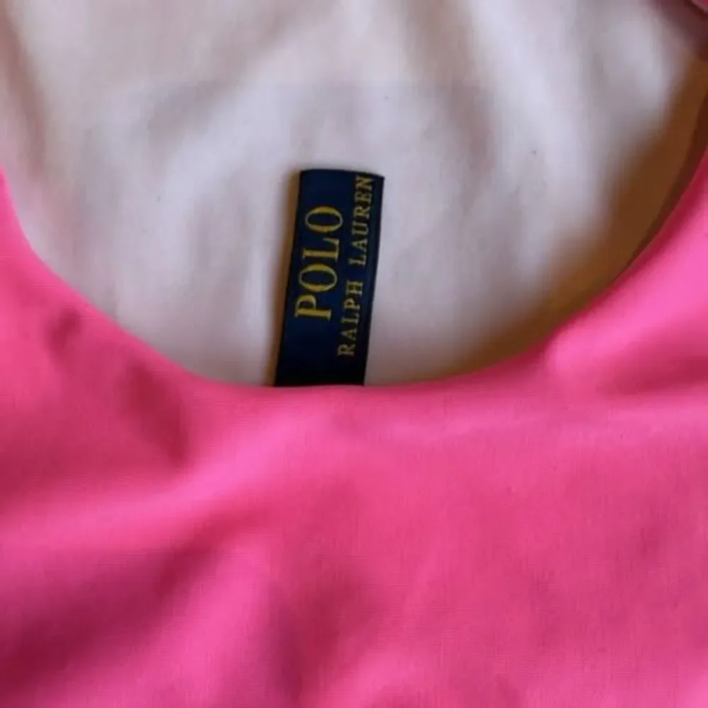 Girls Polo Ralph Lauren One-Piece Swimwear bright pink  Swimsuit. Size 4-5 EUC